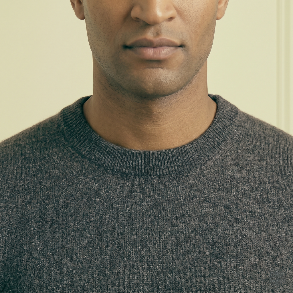 Men's Undyed Cashmere Crewneck Sweater - Executive