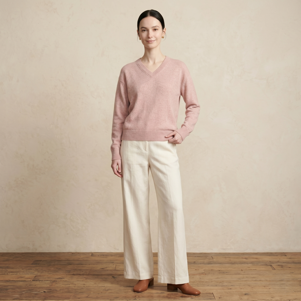 Women's Cashmere V-Neck Sweater - Original
