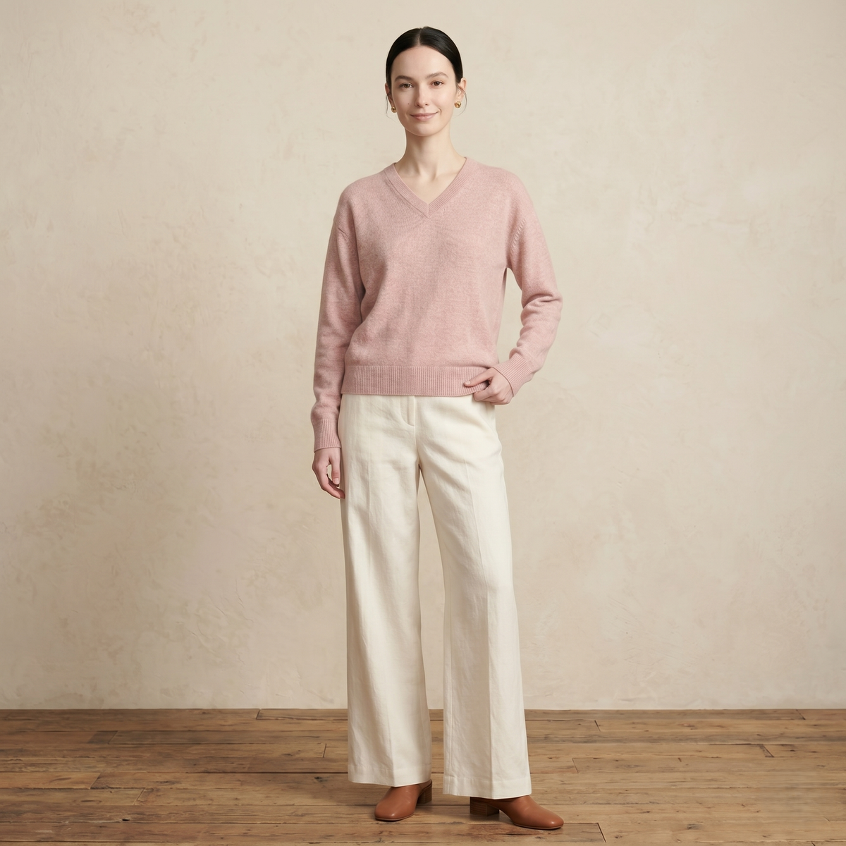 Women's Cashmere V-Neck Sweater - Original