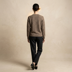 Women's Undyed Cashmere V-Neck Sweater - Original