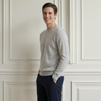 Men's Undyed Cashmere Crewneck Sweater - Executive