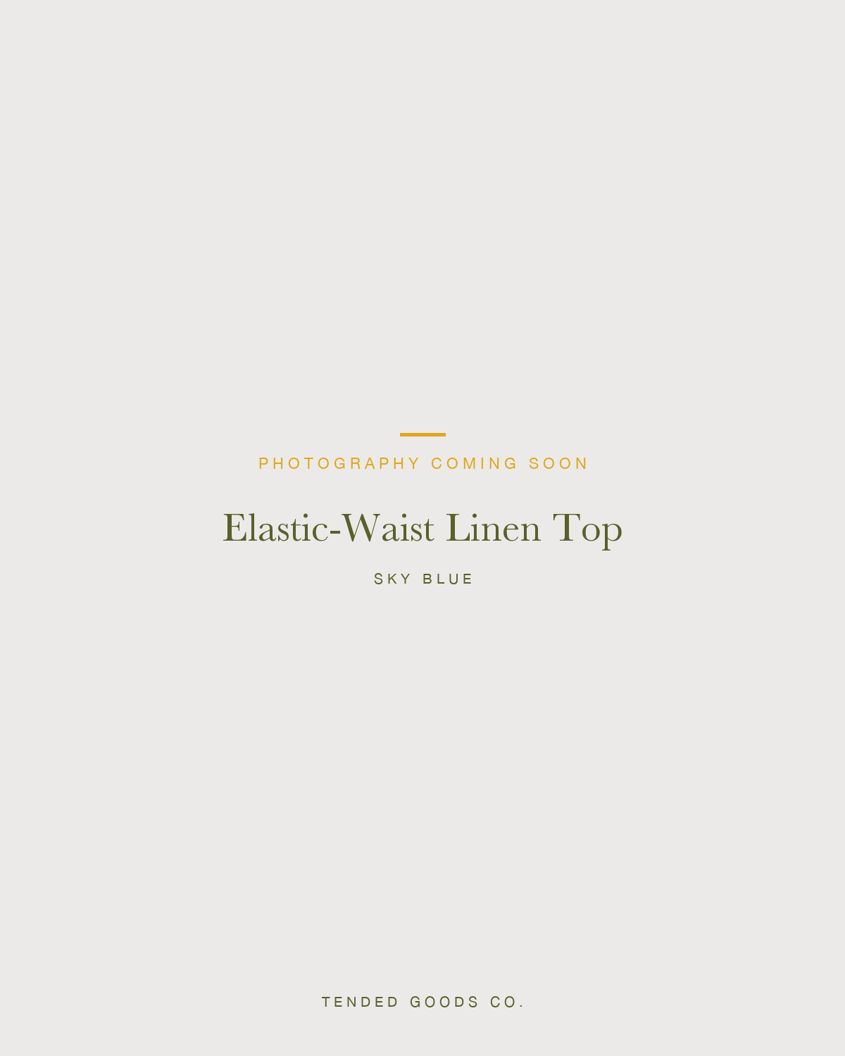Women's sky blue linen top — The Relaxed Linen Top