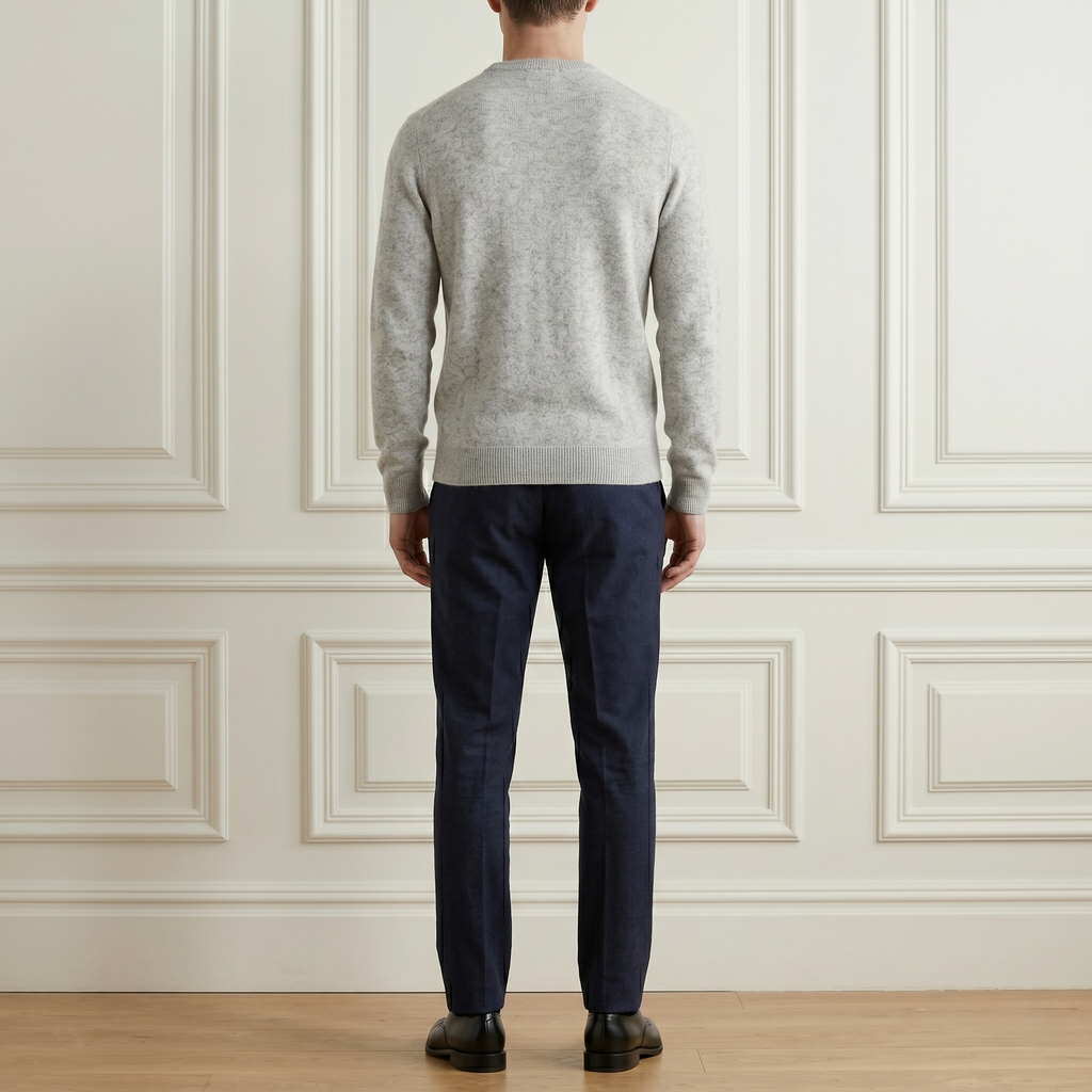 Men's Undyed Cashmere Crewneck Sweater - Executive