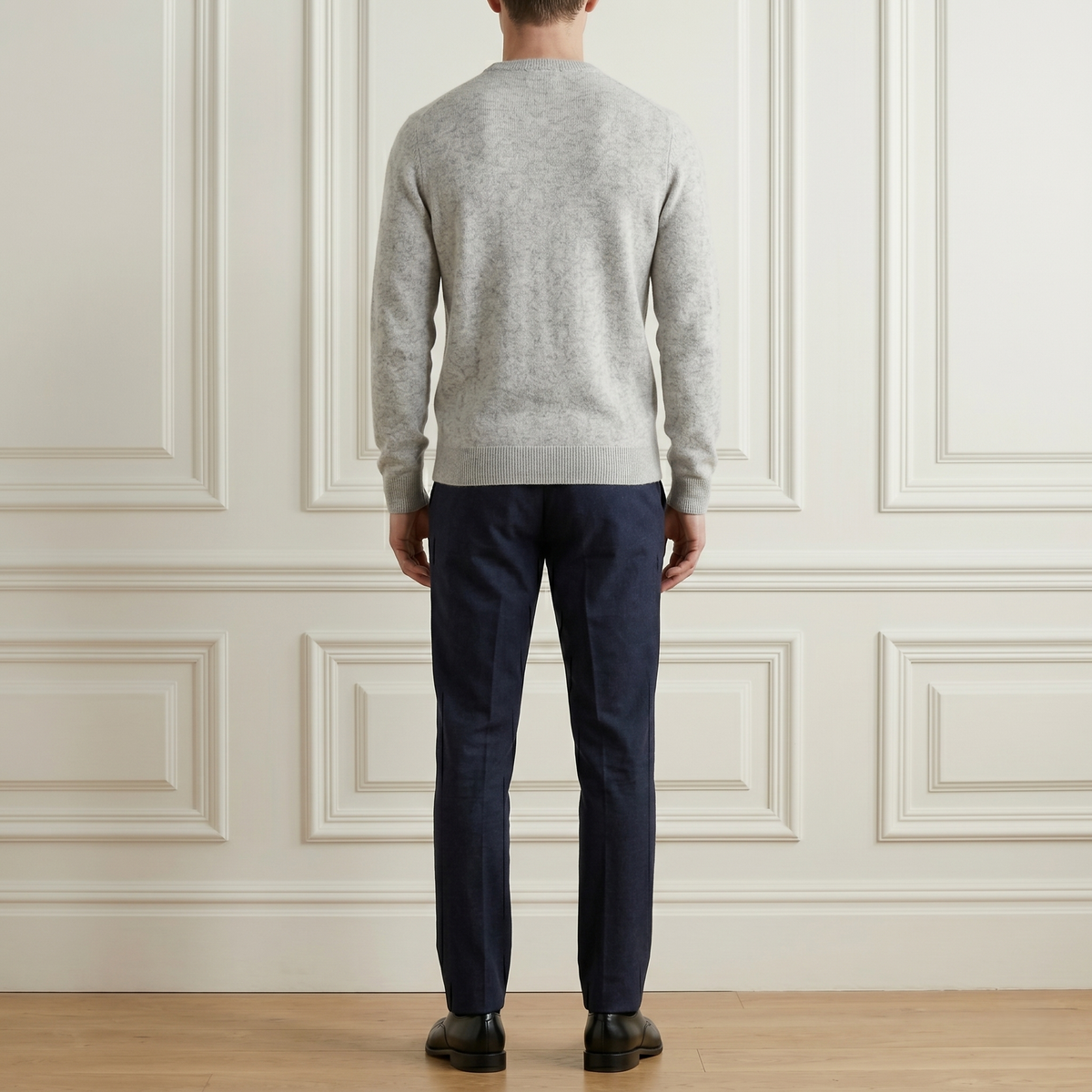 Men's Undyed Cashmere Crewneck Sweater - Executive
