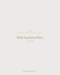 Women's sky blue linen pants — The Wide-Leg Linen Trouser