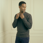 Men's Undyed Cashmere Crewneck Sweater - Executive
