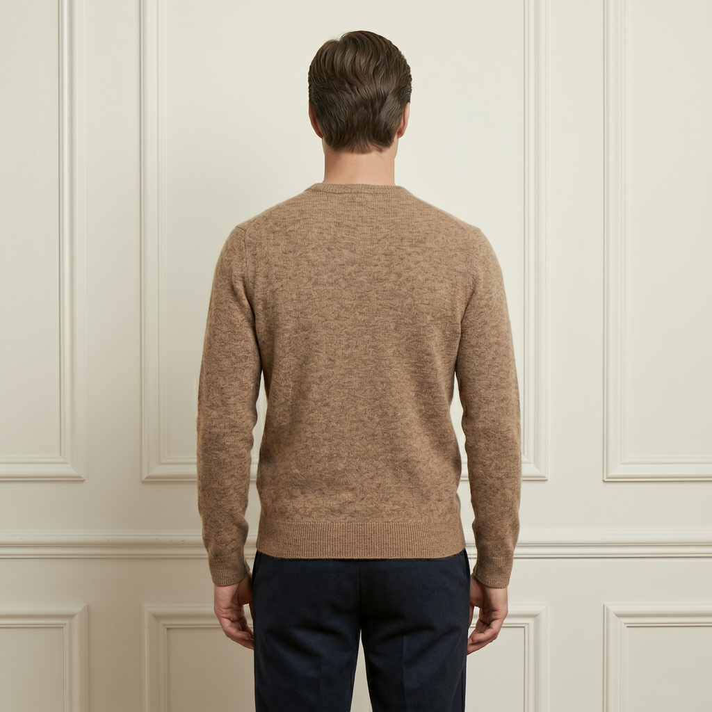 Men's Undyed Cashmere Crewneck Sweater - Executive
