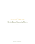 Men's khaki linen shorts — The Men's Linen Short