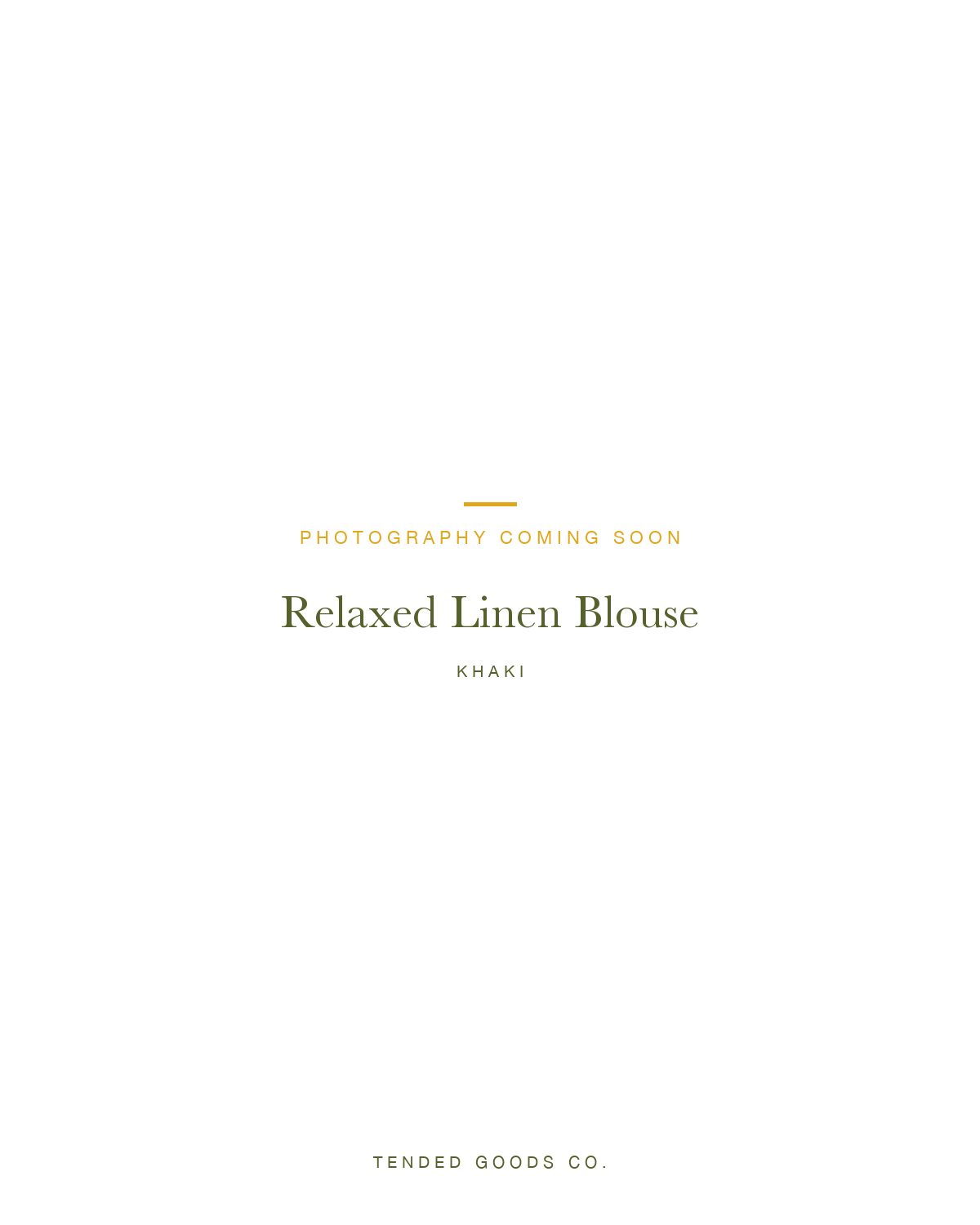Women's khaki linen blouse — The Everyday Linen Blouse