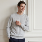 Men's Undyed Cashmere Crewneck Sweater - Executive
