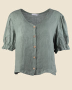 Meadowsweet Linen Blouse