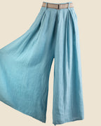Wide-Leg Linen Trouser