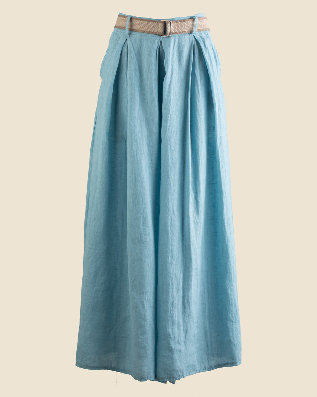 Wide-Leg Linen Trouser