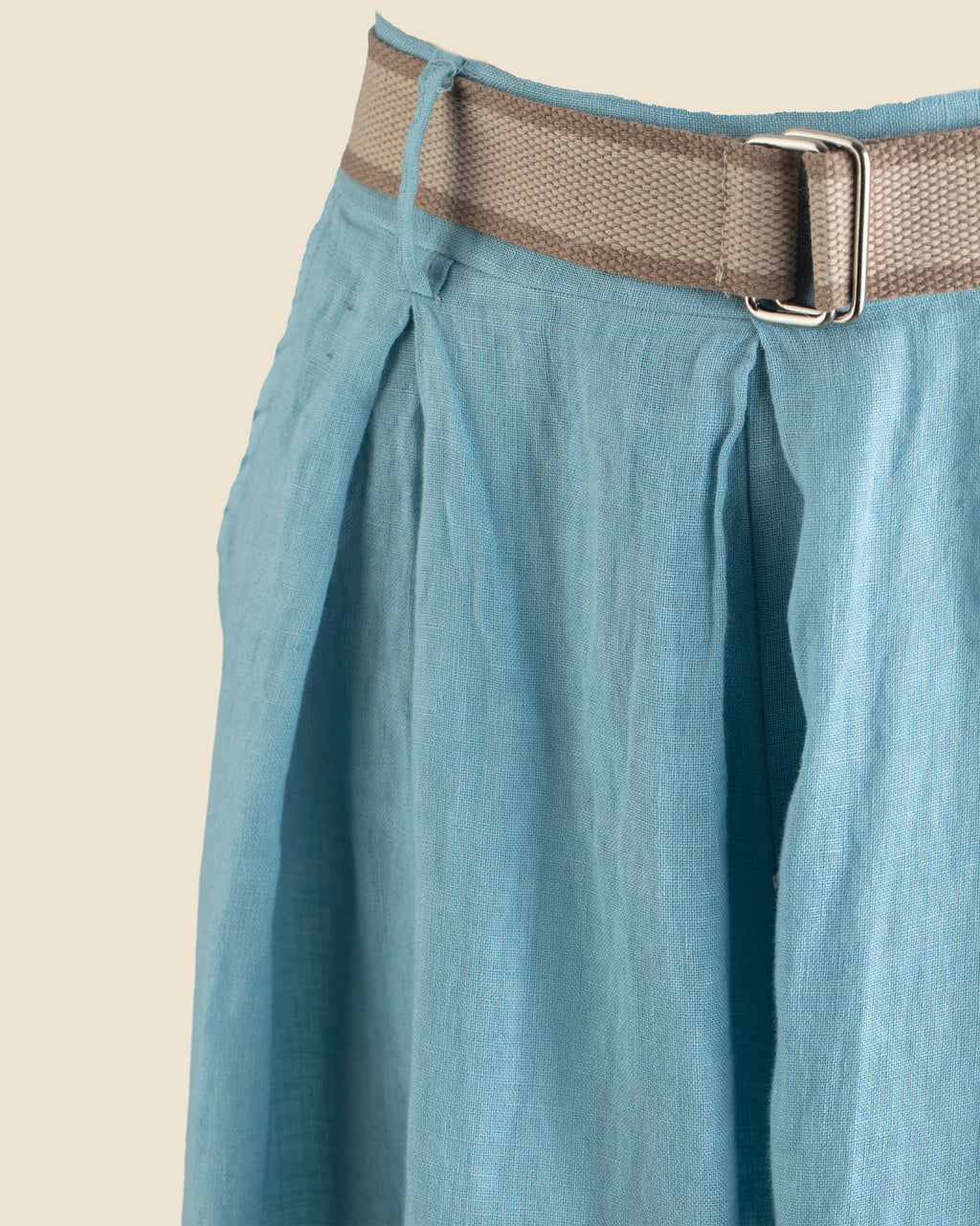 Wide-Leg Linen Trouser