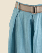 Wide-Leg Linen Trouser