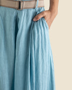 Wide-Leg Linen Trouser