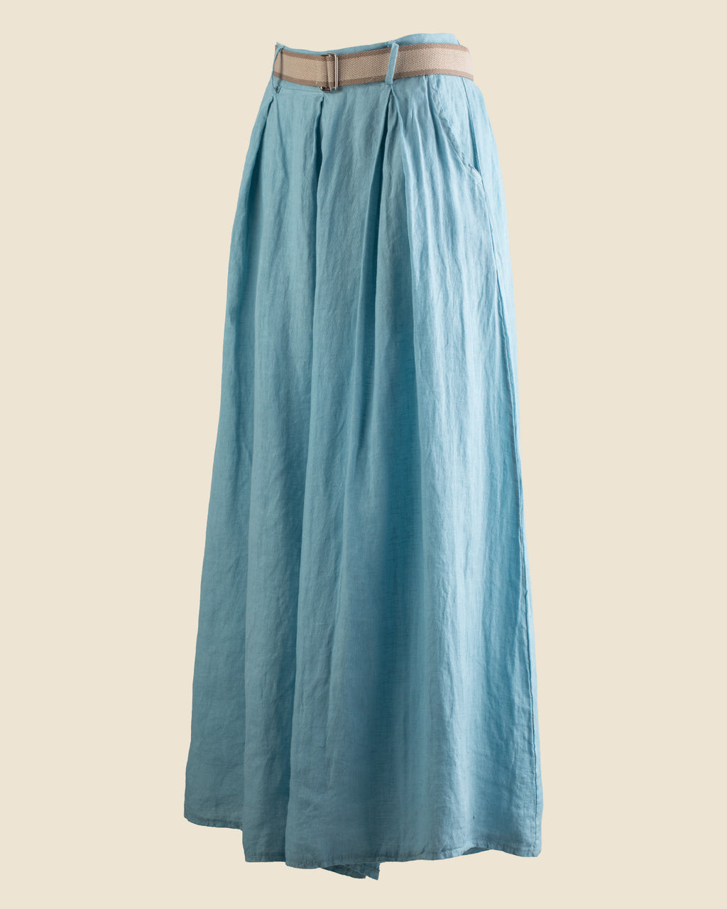 Wide-Leg Linen Trouser