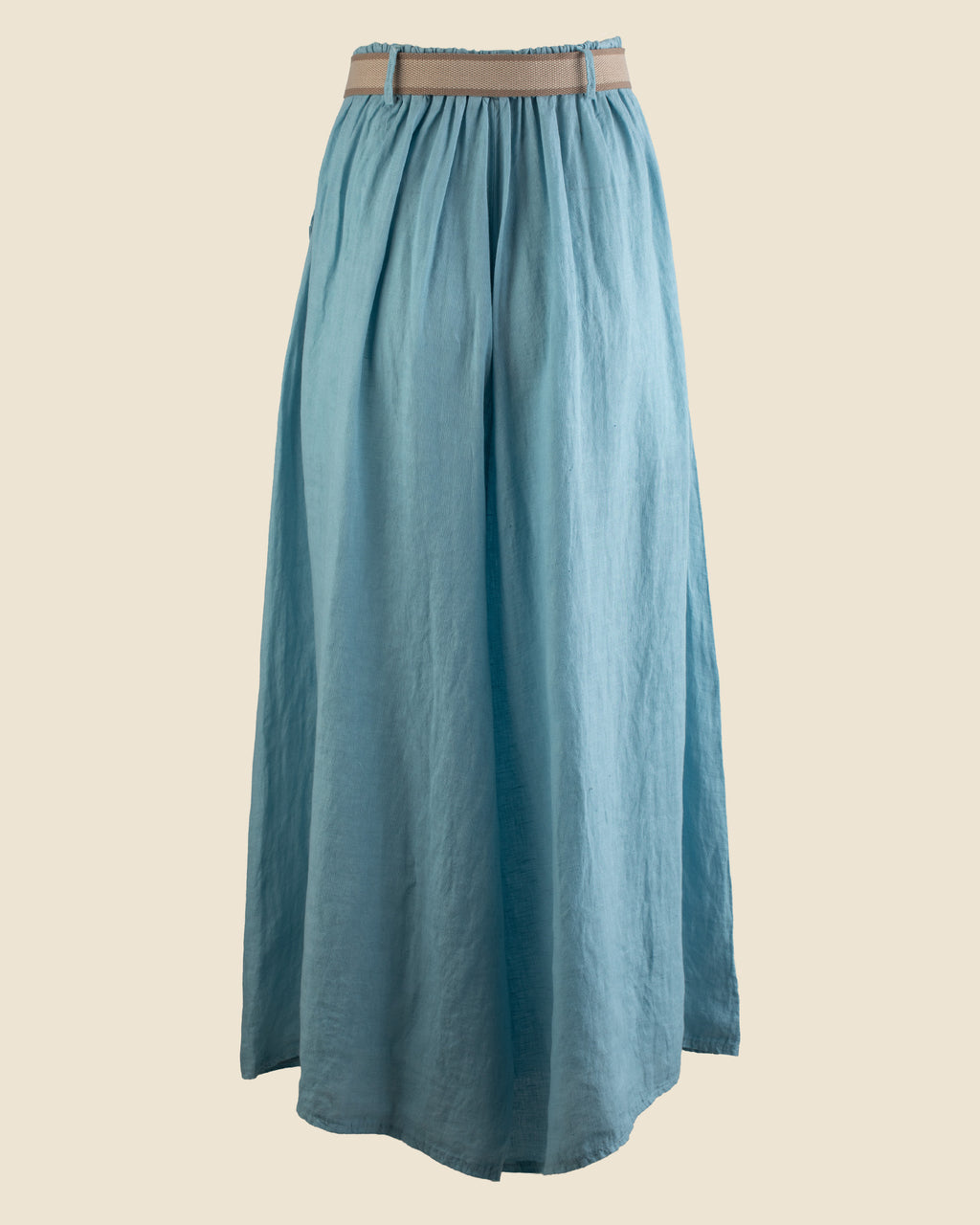 Wide-Leg Linen Trouser