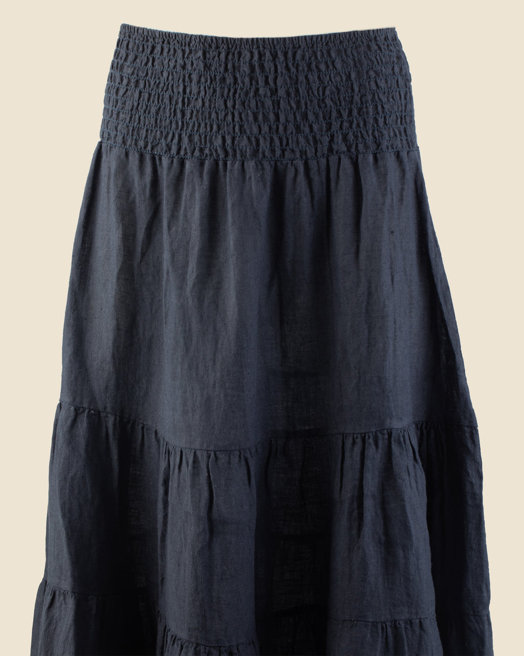 Tiered Linen Skirt