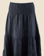 Tiered Linen Skirt