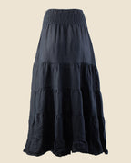Tiered Linen Skirt