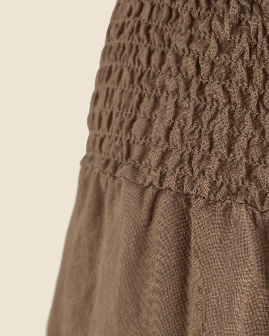 Tiered Linen Skirt