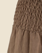 Tiered Linen Skirt