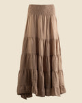 Tiered Linen Skirt
