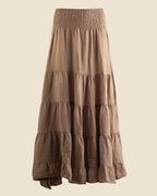 Tiered Linen Skirt