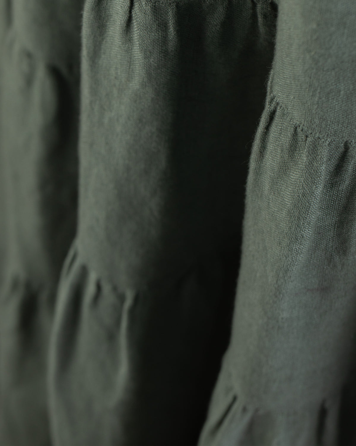 Tiered Linen Skirt