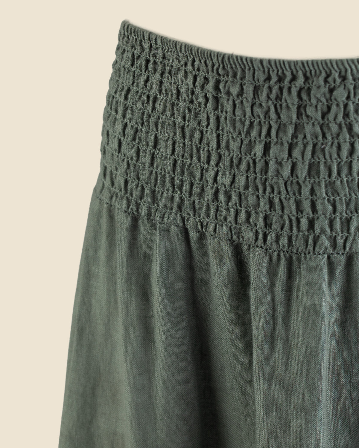 Tiered Linen Skirt