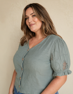Meadowsweet Linen Blouse