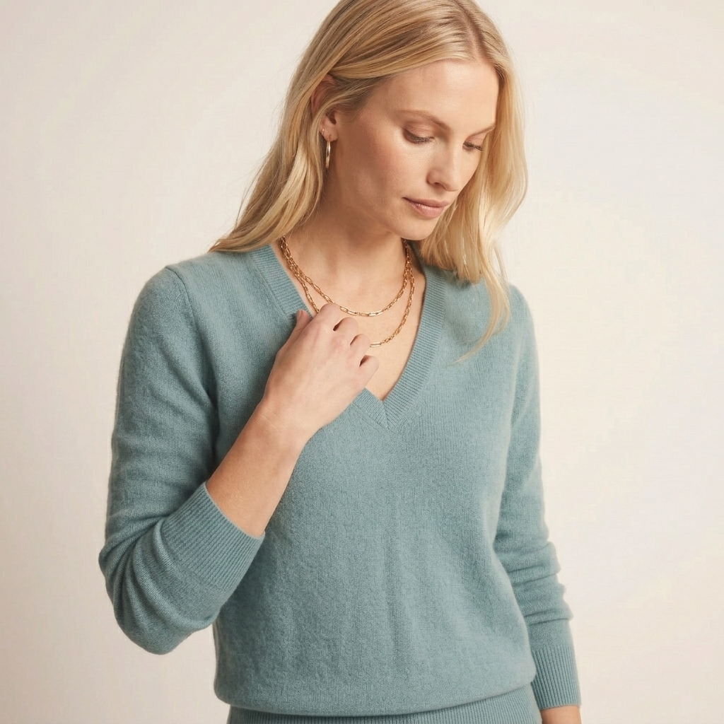 Women's Cashmere V-Neck Sweater - Original