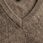 Women's Undyed Cashmere V-Neck Sweater - Original