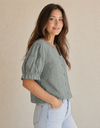 Meadowsweet Linen Blouse